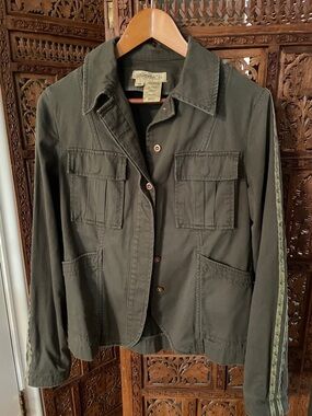 Stitch's Olive Utility Jacket with Side Trim
